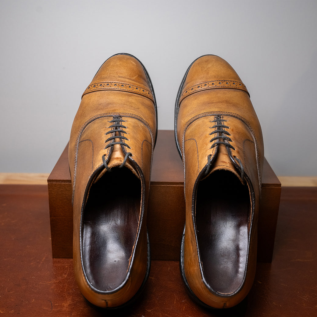 Allen Edmonds Fifth Avenue Cap Toe Oxford — Walnut — Size 8.0E