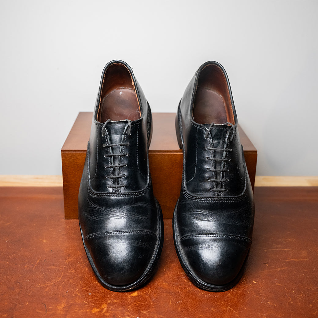 Allen Edmonds Park Avenue Cap Toe Oxford — Black — Size 8.0D
