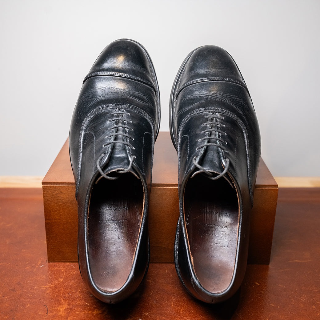 Allen Edmonds Park Avenue Cap Toe Oxford — Black — Size 8.0D