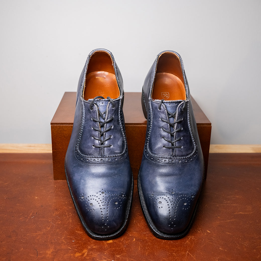 Allen Edmonds Cornwallis Wingtip Oxford — Navy Blue — Size 9.0D