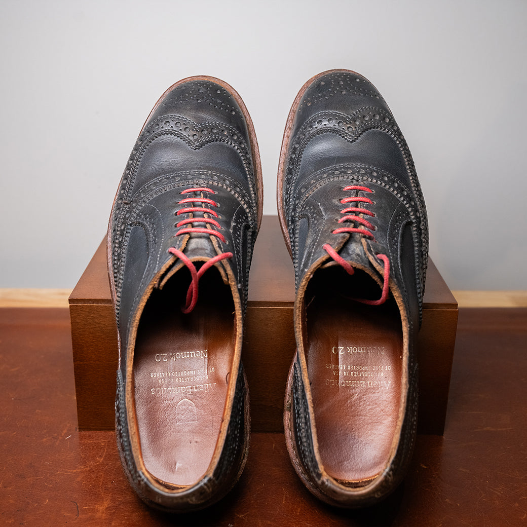 Allen Edmonds Neumok 2.0 Wingtip Oxford — Dark Grey — Size 8.5D